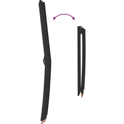 vidaXL Rampa de motocicleta plegable 340 kg por rampa 2 pcs Negro Sale