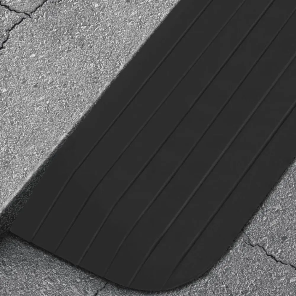 vidaXL Rampa de umbral goma 110x21x2,5 cm