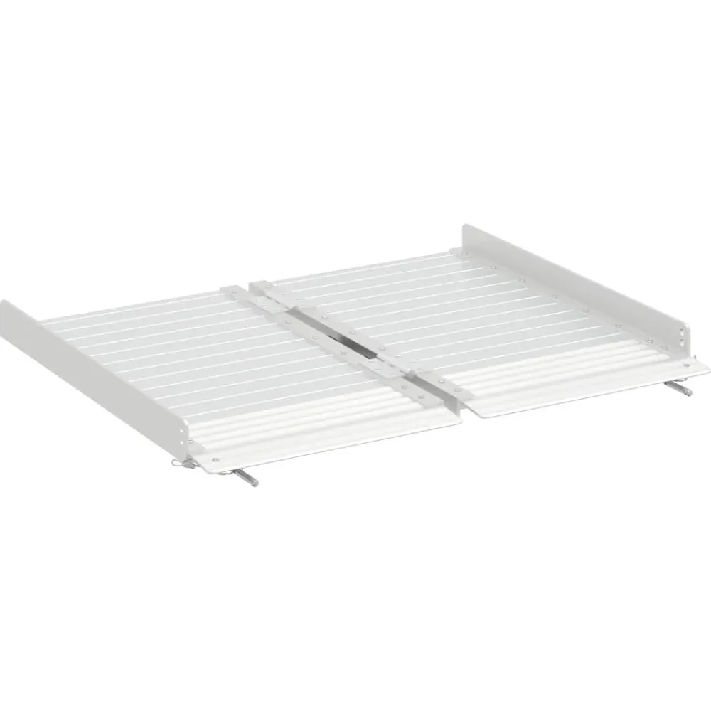 vidaXL Rampa para silla de ruedas 270 kg Plateado 62 x 73 x 5 cm