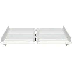 vidaXL Rampa para silla de ruedas 270 kg Plateado 62 x 73 x 5 cm