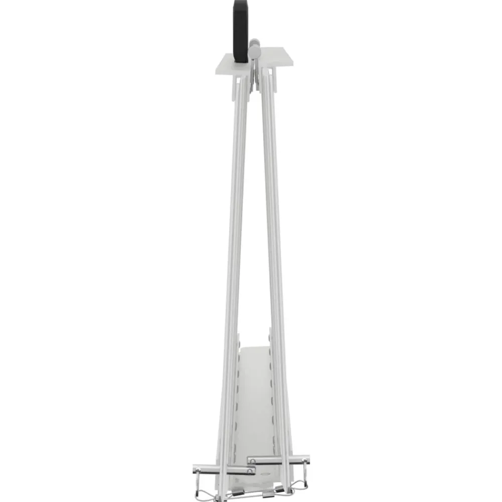 vidaXL Rampa para silla de ruedas 270 kg Plateado 62 x 73 x 5 cm