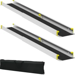 vidaXL Rampa para silla de ruedas 270 kg 2 pcs Negro 152 x 19 x 5,5 cm Clearance
