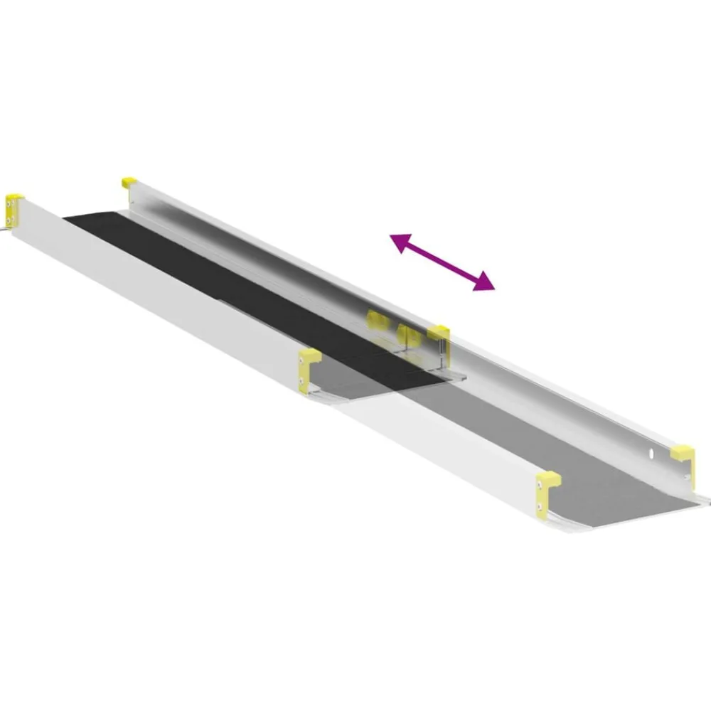 vidaXL Rampa para silla de ruedas 270 kg 2 pcs Negro 152 x 19 x 5,5 cm Clearance