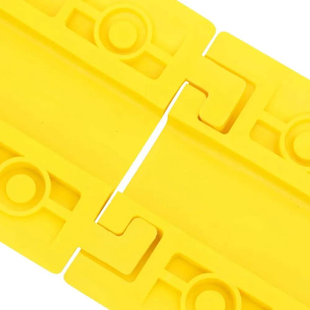 vidaXL Rampa protectora de cables de suelo 4 uds 98,5 cm Amarillo Best