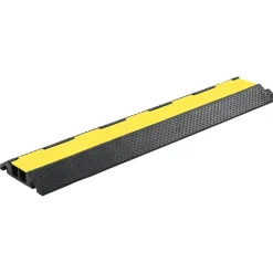 vidaXL Avisos-Rampas de protección de cable 2 uds 2 canales goma 101,5 cm
