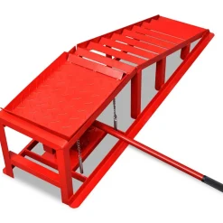 vidaXL Rampas de reparación de coches 2 uds acero rojo Online