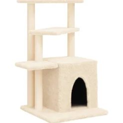 vidaXL Rascador para gatos con postes de sisal color 83,5 cm Crema Outlet