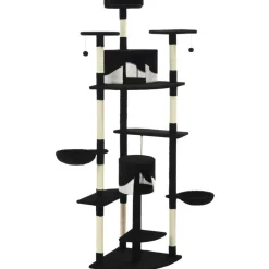 vidaXL Productos Para Mascotas-Rascador para gatos con poste de sisal 203 cm