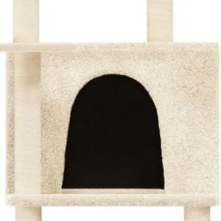 vidaXL Productos Para Mascotas-Rascador para gatos con postes de sisal 166 cm