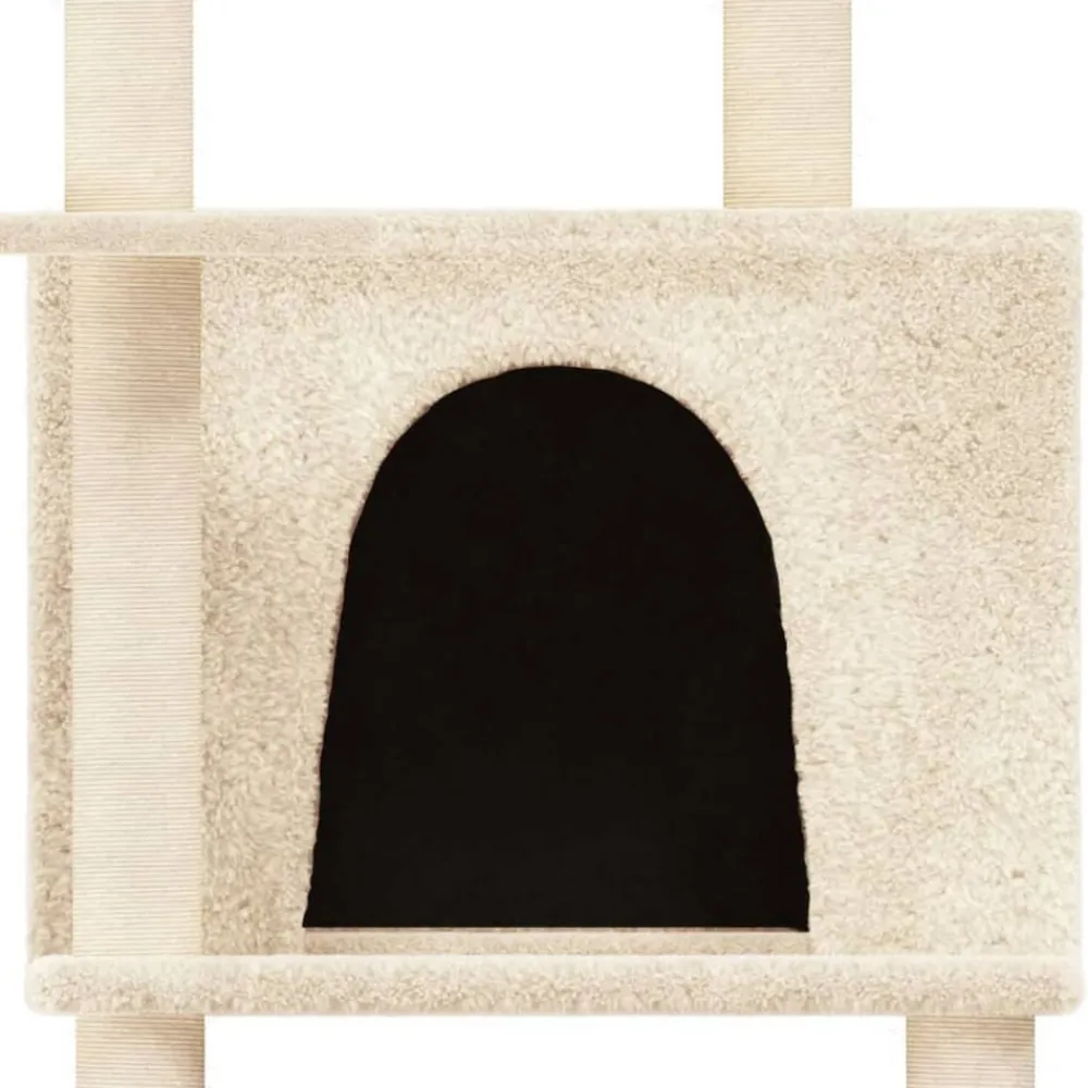 vidaXL Productos Para Mascotas-Rascador para gatos con postes de sisal 166 cm