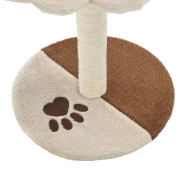 vidaXL Productos Para Mascotas-Rascador para gatos con poste de sisal 40 cm beige y marrón
