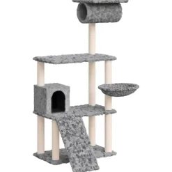 vidaXL Productos Para Mascotas-Rascador para gatos con postes de sisal 131 cm