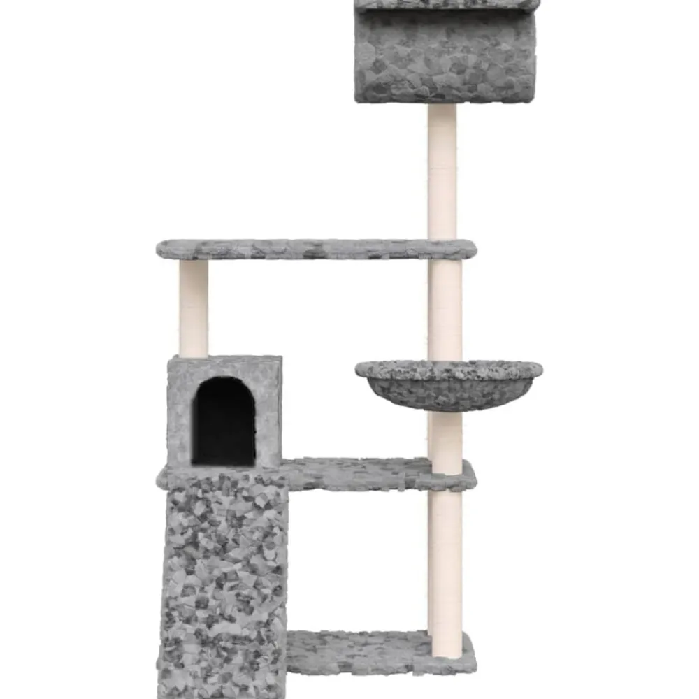 vidaXL Productos Para Mascotas-Rascador para gatos con postes de sisal 131 cm