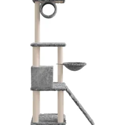 vidaXL Productos Para Mascotas-Rascador para gatos con postes de sisal 131 cm