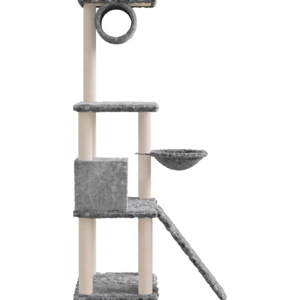 vidaXL Productos Para Mascotas-Rascador para gatos con postes de sisal 131 cm