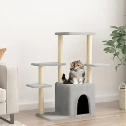 vidaXL Productos Para Mascotas-Rascador para gatos con postes de sisal 97,5 cm