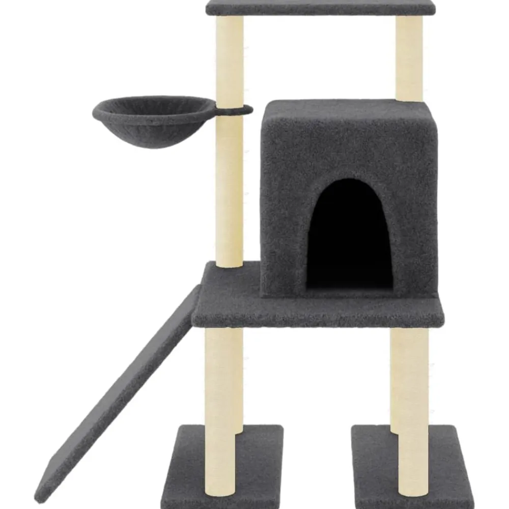 vidaXL Productos Para Mascotas-Rascador para gatos con postes de sisal 96,5 cm
