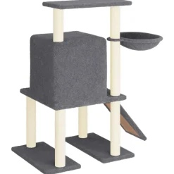 vidaXL Productos Para Mascotas-Rascador para gatos con postes de sisal 96,5 cm