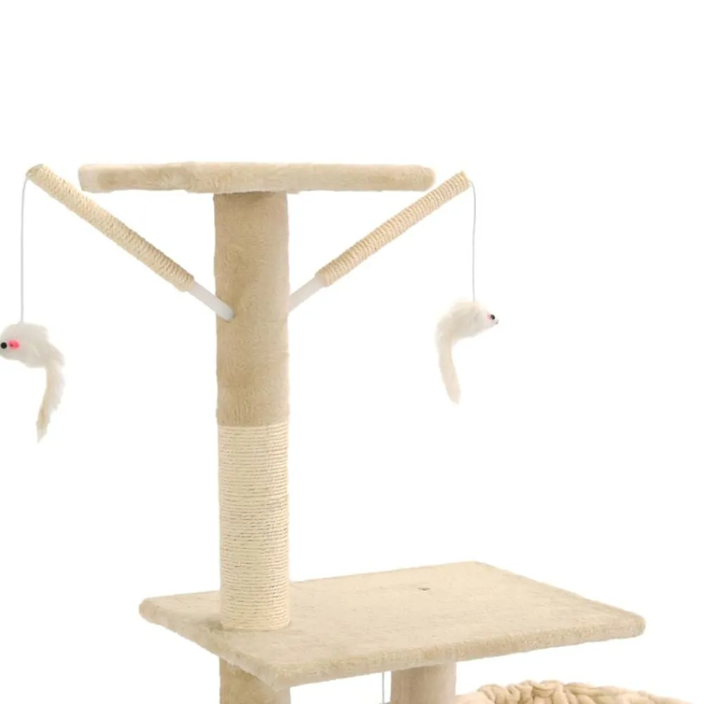 vidaXL Rascador para gatos poste rascador de sisal 230-250 cm Beige Discount
