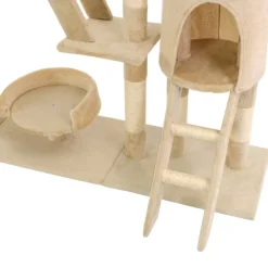 vidaXL Rascador para gatos poste rascador de sisal 230-250 cm Beige Discount