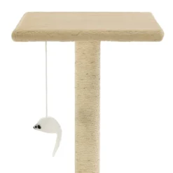 vidaXL Rascador para gatos con postes rascadores de sisal 95 cm Beige Sale