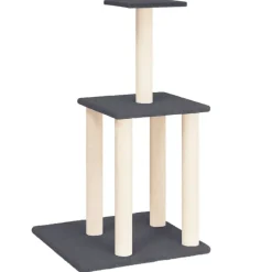 vidaXL Productos Para Mascotas-Rascador para gatos con postes de sisal 85,5 cm