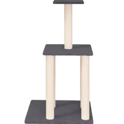 vidaXL Productos Para Mascotas-Rascador para gatos con postes de sisal 85,5 cm
