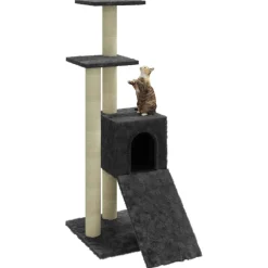 vidaXL Productos Para Mascotas-Rascador para gatos con postes de sisal 92 cm