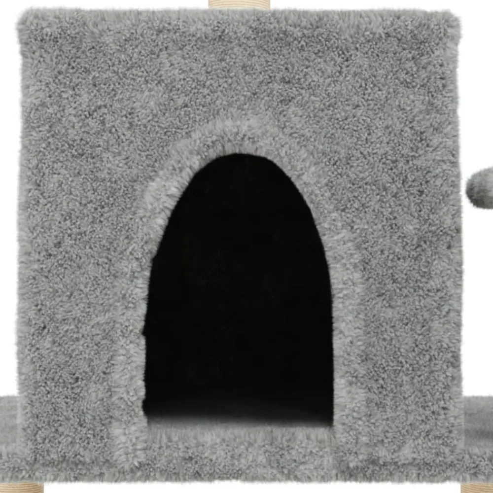 vidaXL Rascador para gatos con postes de sisal 122 cm Gris claro Clearance