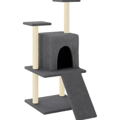 vidaXL Productos Para Mascotas-Rascador para gatos con postes de sisal 110 cm