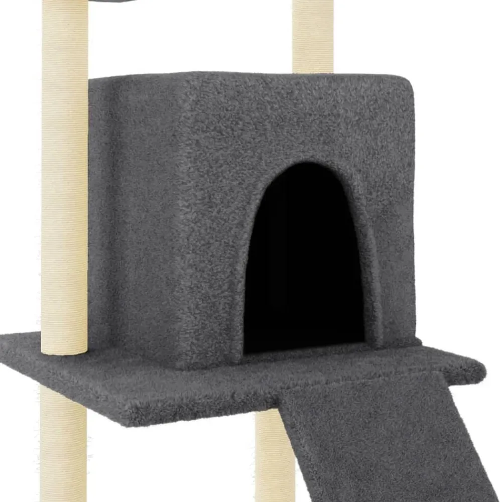 vidaXL Productos Para Mascotas-Rascador para gatos con postes de sisal 110 cm