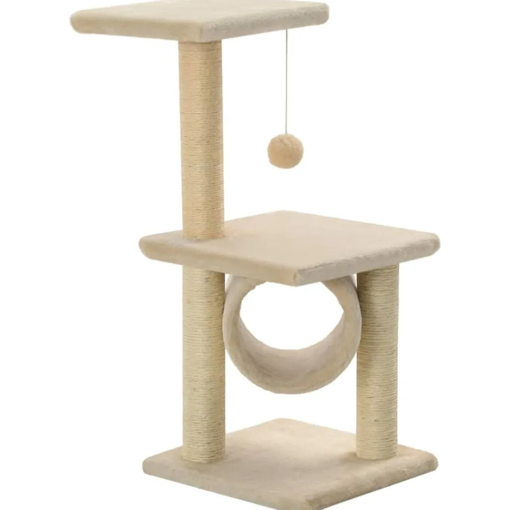 vidaXL Productos Para Mascotas-Rascador para gatos con poste rascador de sisal 65 cm