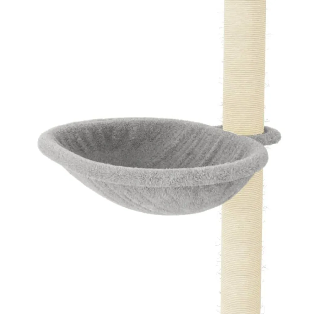 vidaXL Rascador para gatos con postes de sisal 95 cm Gris claro Clearance