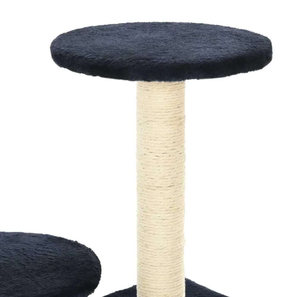 vidaXL Rascador para gatos con poste de sisal 60 cm Azul oscuro Online