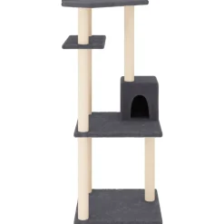 vidaXL Productos Para Mascotas-Rascador para gatos con postes de sisal 123 cm