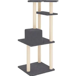 vidaXL Productos Para Mascotas-Rascador para gatos con postes de sisal 123 cm