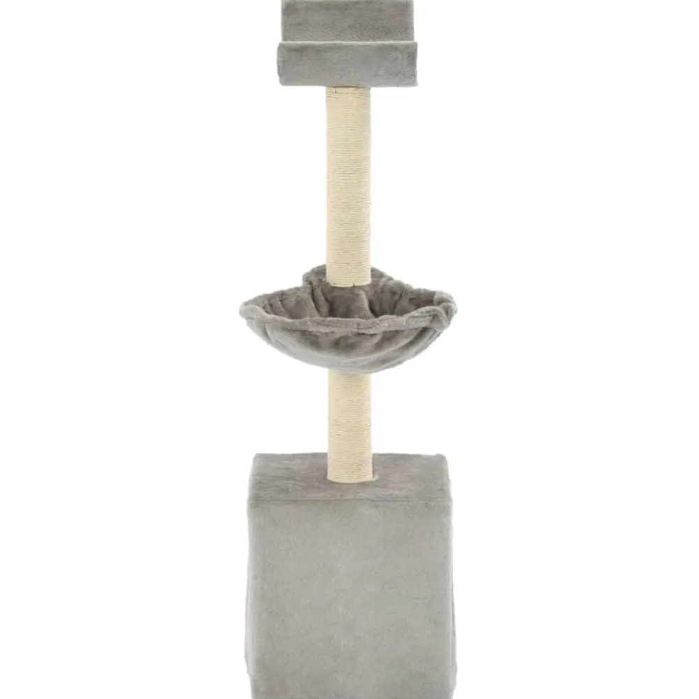 vidaXL Rascador para gatos con poste de sisal 105 cm Gris Clearance