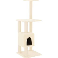vidaXL Productos Para Mascotas-Rascador para gatos con postes de sisal color 104 cm