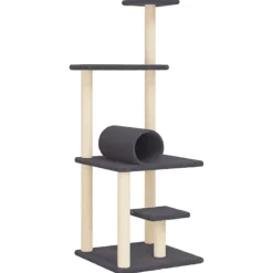 vidaXL Productos Para Mascotas-Rascador para gatos con postes de sisal 136 cm
