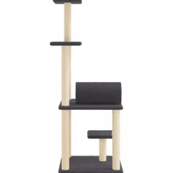vidaXL Productos Para Mascotas-Rascador para gatos con postes de sisal 136 cm