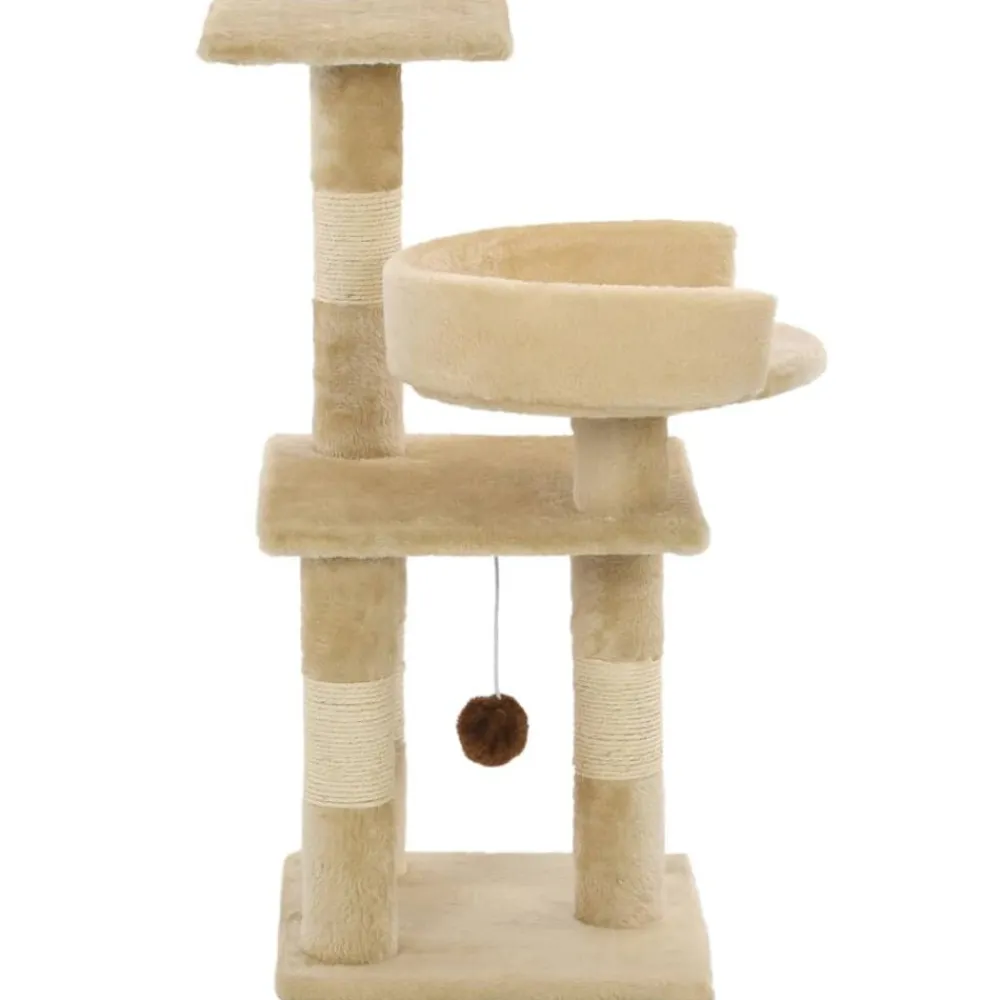 vidaXL Productos Para Mascotas-Rascador para gatos con postes de sisal 65 cm beige
