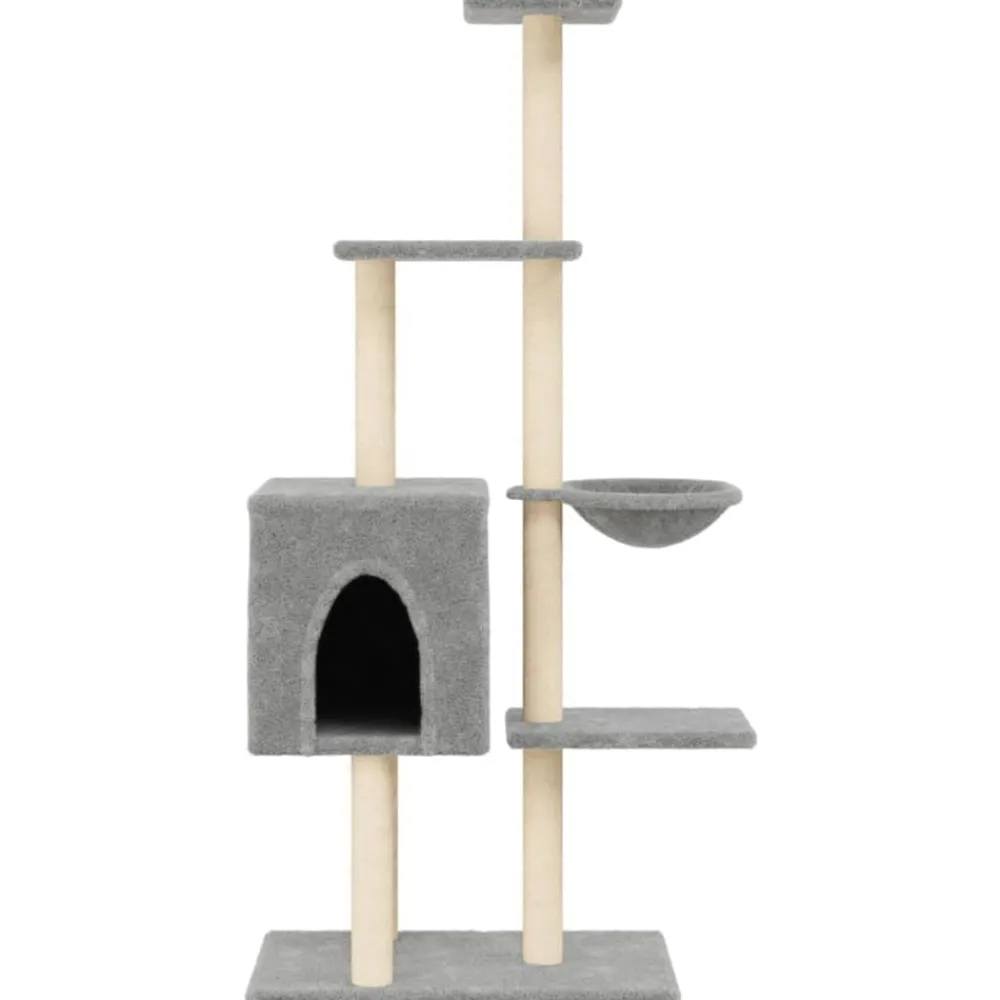 vidaXL Productos Para Mascotas-Rascador para gatos con postes de sisal 145 cm