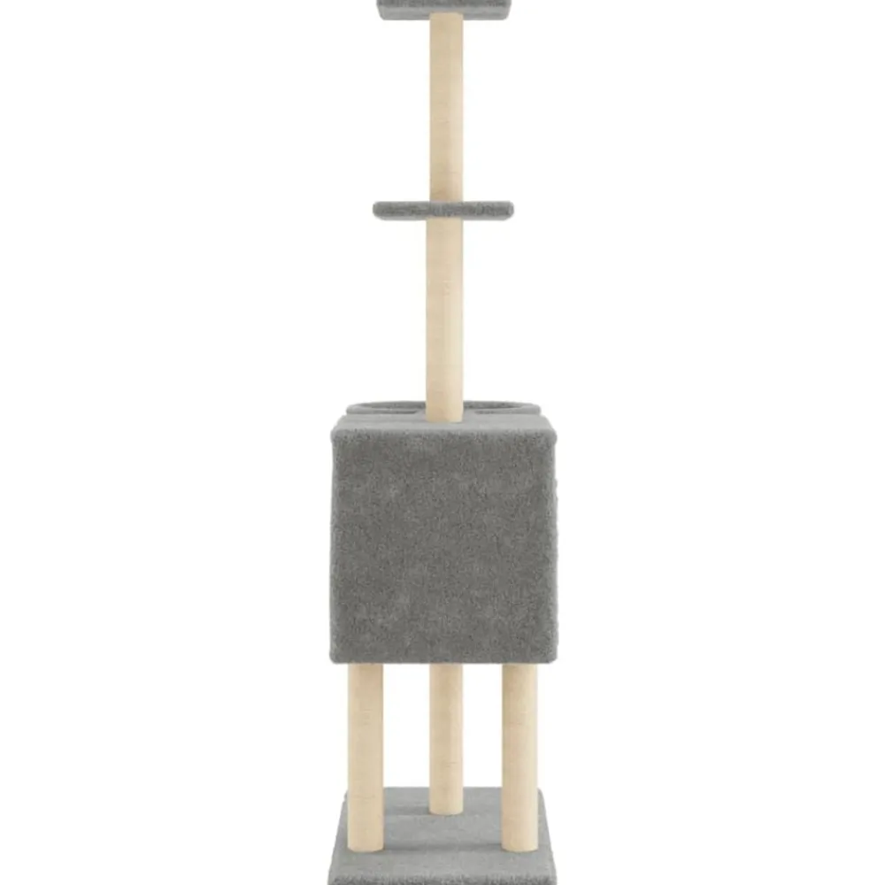 vidaXL Productos Para Mascotas-Rascador para gatos con postes de sisal 145 cm