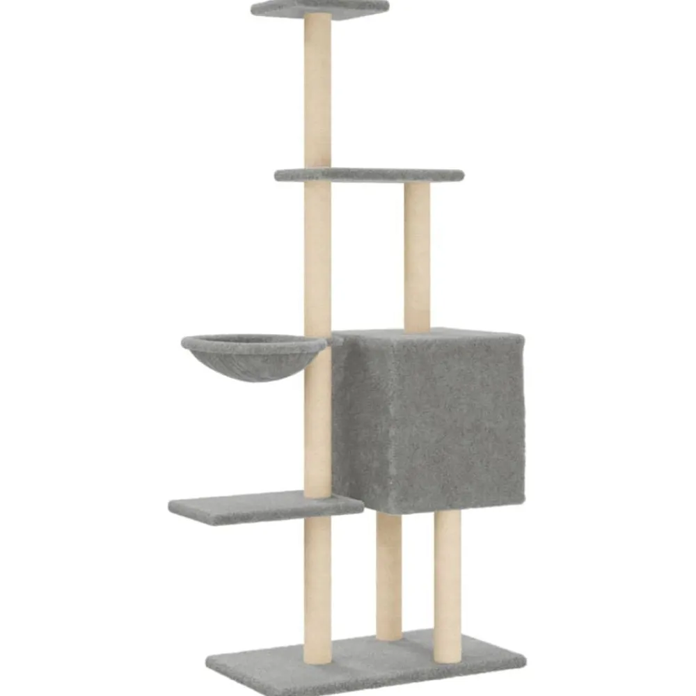 vidaXL Productos Para Mascotas-Rascador para gatos con postes de sisal 145 cm