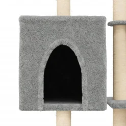 vidaXL Productos Para Mascotas-Rascador para gatos con postes de sisal 145 cm