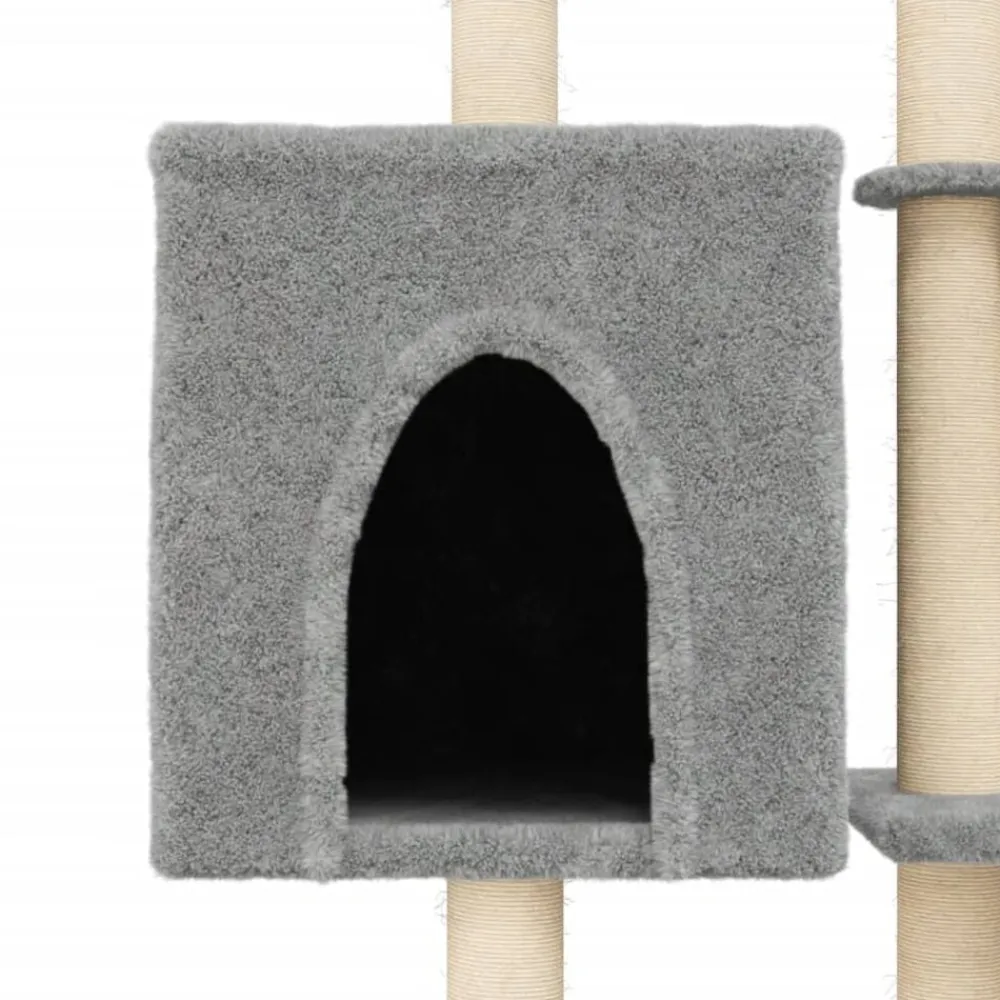 vidaXL Productos Para Mascotas-Rascador para gatos con postes de sisal 145 cm