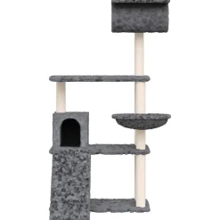 vidaXL Productos Para Mascotas-Rascador para gatos con postes de sisal 131 cm