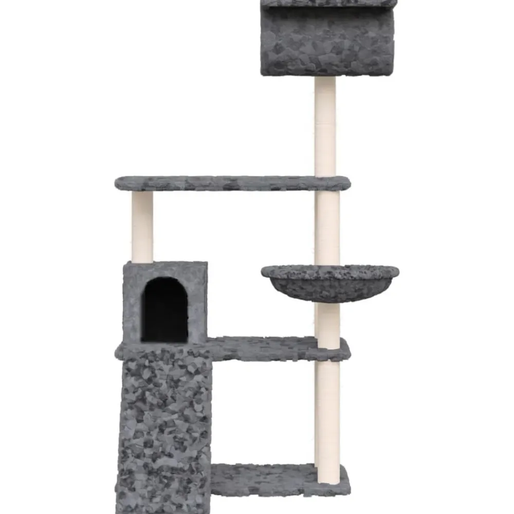 vidaXL Productos Para Mascotas-Rascador para gatos con postes de sisal 131 cm