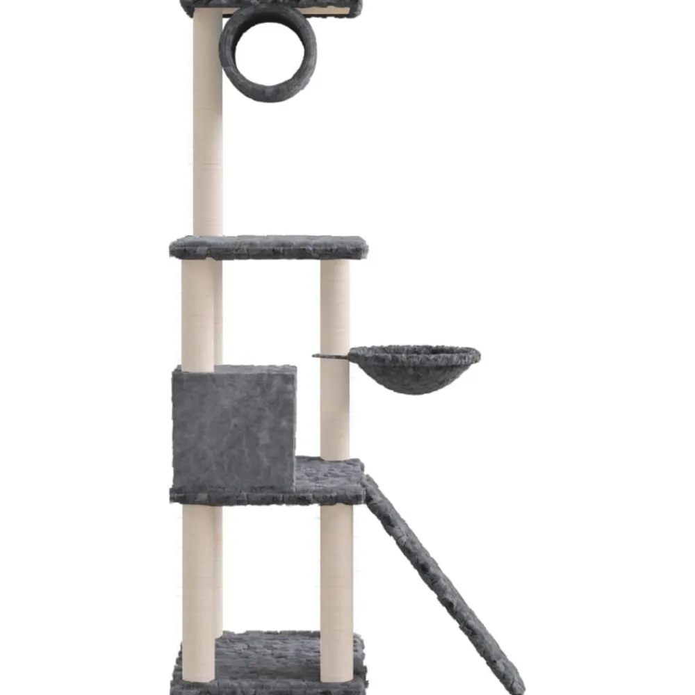 vidaXL Productos Para Mascotas-Rascador para gatos con postes de sisal 131 cm