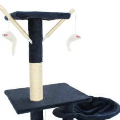 vidaXL Rascador para gatos con poste de sisal 230-250 cm Azul Hot